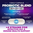 thumbnail image 5 of Probiotics 50 Billion CFU Per Serving - 10 Premium Strains + Digestive Enzymes & Prebiotics - Best Probiotic for Women & Men, Supports Immune, Gut Health, Constipation, Gas & Bloating - 120 Capsules, 5 of 9
