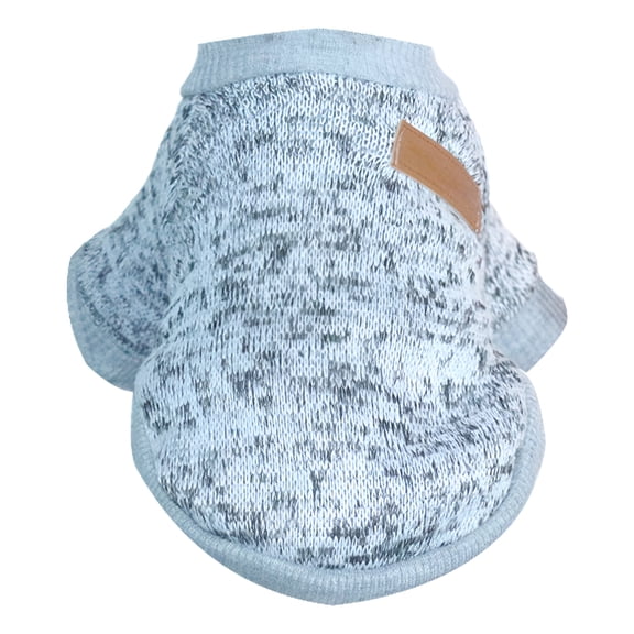 TELOLY 1Pcs Dog Sweater,Yarn Dog Clothes Medium Sized Dog,Girl Dog Clothes,Gray,Xl