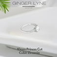 thumbnail image 2 of Morgan Engagement Ring Princess Cz Sterling Silver Women Ginger Lyne Collection, 2 of 6