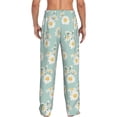 thumbnail image 7 of Salouo Floral Daisy Print Pajama Pants for Men, Lounge Pants Elastic Waistband Casual Men's sleepwear Loungewear Sleep Pajama Pant -Small, 7 of 7