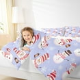thumbnail image 4 of Castle Fairy Kawaii Christmas Snowman Full Size Comforter Sets 3-Piece for Teens,Winter Snowflakes Bedding Comforter Set,Happy Winter Lightweight Bedding Sets,Ultra Soft Home Decor,Reversible, 4 of 8