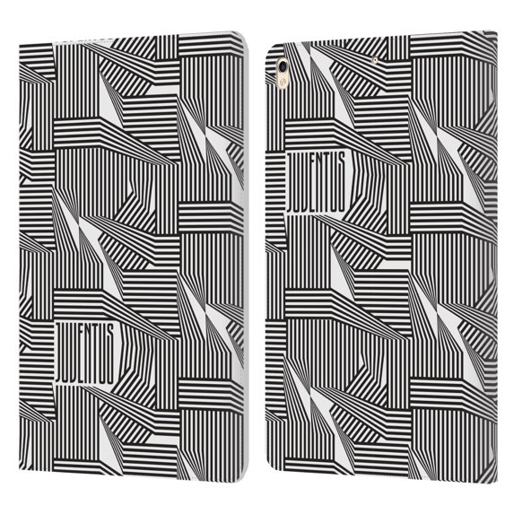 Head Case Designs Officially Licensed Juventus Football Club Patterns Stripes Leather Book Wallet Case Cover Compatible With Apple iPad Pro 10.5 (2017)