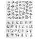 thumbnail image 4 of 2x estabilizadores de costura soluble en agua Adhesión Adhesión de transferencia de bordado de bordado Bordado y bordado de costura para bufandas para Estilo B, 4 of 8