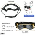 thumbnail image 3 of UOSIA Small Dog Goggles with Helmet Adjustable Dog Sungalsses and Pet Helmet Set,S,Yellow, 3 of 5
