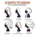 thumbnail image 3 of Elastic Sports Headband 9.4x5.5 Inch, Wide Yoga Headband with Sweat Absorption, Stretchy Hair Band for Women Men, 3 of 4