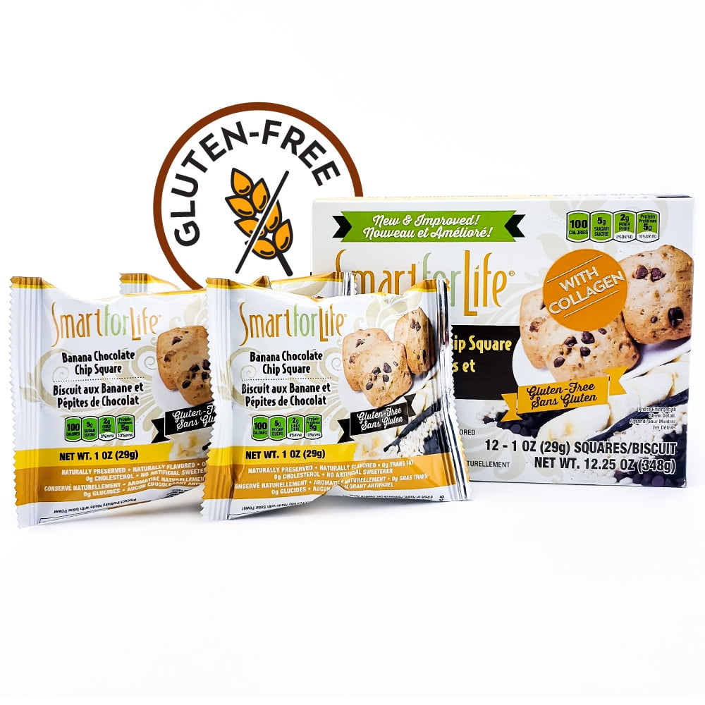 Smart For Life Cookie Diet 7 Day Meal Replacements Gluten Free Banana Chocolate Chip Walmart Com