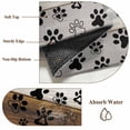 thumbnail image 6 of 5'x8' Area Rugs, Cute Dog Claws Indoor Outdoor Area Rug for Living Room Bedroom, Farmhouse Brown Grey Wooden Puppy Pawprints Washable Bathroom Rugs Kitchen Floor Carpet Mats Home Decor Aesthetic, 6 of 8
