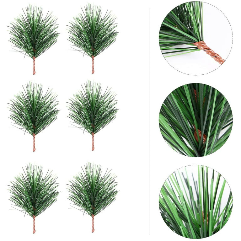 10/5Pcs Artificial Pine Branches Green Plants Pine Needles DIY