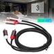 thumbnail image 3 of Cable 2RCA reducción de ruido Carcasa de aleación de aluminio Cable 2RCA de 5 mm Conductor de cobre con enchufe chapado en oro para reproductor de CD, 3 of 8