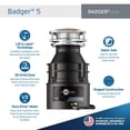 thumbnail image 2 of Triturador de basura InSinkErator Badger 5 1/2 HP negro/gris, 2 of 9