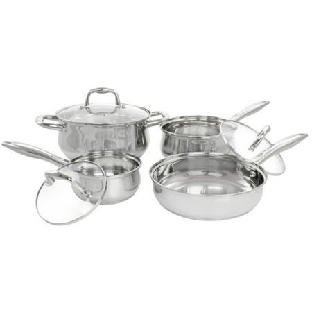 

Gibson Home Bransonville 7 Piece Stainless Steel Cookware Set in Chrome - MEGA-128617.07