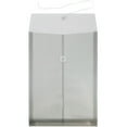 thumbnail image 3 of JAM Paper Plastic Envelopes, 9.8x14.5, Grey, Button String, Legal Open End, 12/Pack, 3 of 4