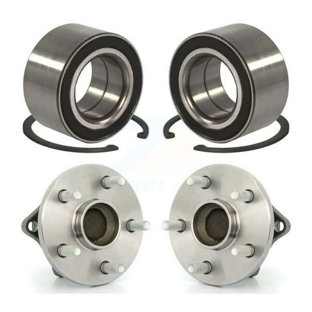 Kugel Front Rear Wheel Bearing and Hub Assembly Kit for Car 2009-2012 Toyota Corolla 2.4L - Left Right Side (Driver Passenger) K70-101592