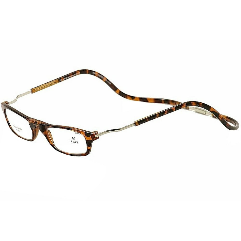 Clic Reader Eyeglasses Original XXL Tortoise Reading Glasses