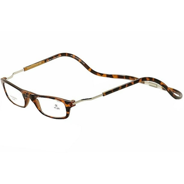 Clic Reader Eyeglasses Original XXL Tortoise Reading Glasses