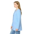 thumbnail image 3 of Woman Within Plus Size Two-Pocket Ribbed Cardigan, 3 of 3