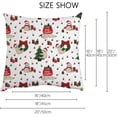 thumbnail image 2 of GZHJMY Decorative Throw Pillow Covers Set of 2, Christmas Sloth Cartoon Soft Pillow Cases, Square Cushion Cases Pillowcases for Sofa Bed Couch Car Home 18"x18" Home Decor, 2 of 5
