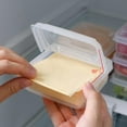 thumbnail image 3 of 2Pcs Cheese Slice Storage Container Refrigerator Special Onion Ginger Garlic Fruit Crisper Flip Butter Cubes Separately Packed Case, 3 of 5