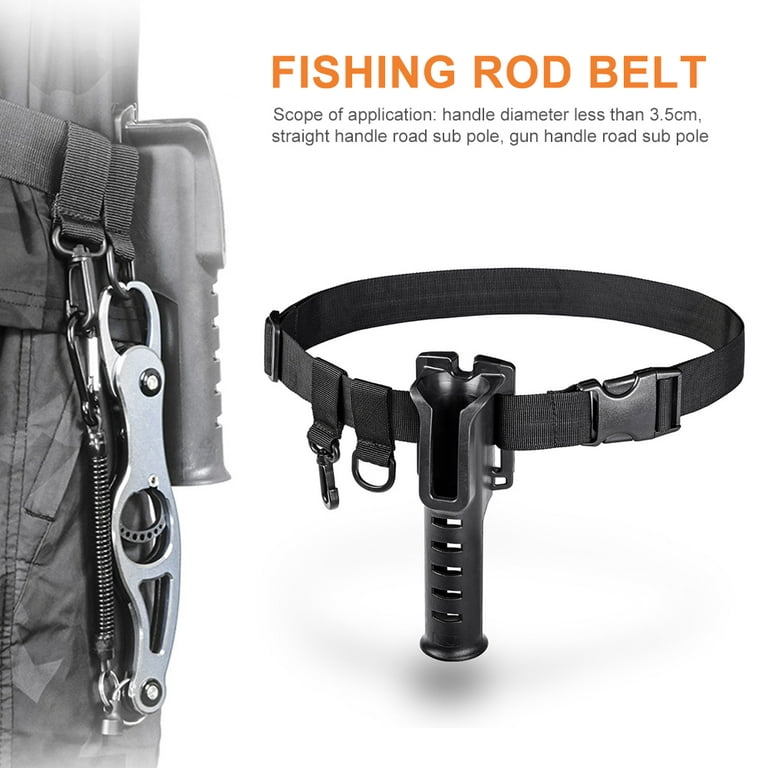 MI-YUKI Adjustable Fishing Waist Belt Padded Fishing Rod Holder