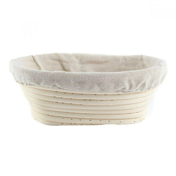 Oval Bread Banneton Proofing Basket - 10 Inch Baskets Sourdough Brotform Proofing Basket Set Banaton Towel for Baking Oval Proofing for Sourdough Bread Making Starter Jar Kit - Great As A Gift