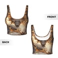 thumbnail image 5 of Picia Golden Horned White Dragon Sports Bra for Women,Padded Strappy Sports Bras Medium Support Yoga Bra with Removable Cups,Running Yoga Bra-Large, 5 of 9
