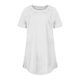 thumbnail image 4 of 2025 Womens Short Sleeve Shirts Casual Summer Crew Neck T Shirts Basic Tees Blouses Tunic Tops to Wear with Leggings, 4 of 4