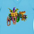 thumbnail image 4 of Inktastic Mardi Gras Jester Women's V-Neck T-Shirt, 4 of 5