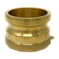thumbnail image 3 of Gloxco Brass Type A Cam and Groove Fitting, 3" Male Camlock x 3" Female NPT (CAM-30-A-BR), 3 of 6