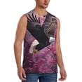 thumbnail image 2 of Fotbe Flower Bald Eagle Men's Camiseta sin Mangas Estampada para Hombres, Playera Casual para Gimnasio, Entrenamiento, Playa-Large, 2 of 7