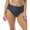 Black, variant on CONTOURS Women's Black Stretch Full Coverage High Waisted Swimsuit Bottom L