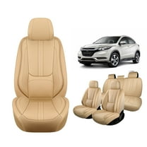Faifani Car Seat Covers For Honda For HR-V 2016-2024 2025, Waterproof Nappa Leather Auto Seat Protectors with Lumbar Support, Luxury Automotive Interior Accessories