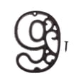 thumbnail image 2 of AMLESO Iron Address Letters House Letter - Heavy Duty Metal House Numbers and Letters, number 9, 2 of 8