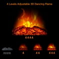 thumbnail image 5 of Gymax 1500W Portable Electric Fireplace Heater w/ Remote Control Walnut, 5 of 10