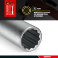 thumbnail image 3 of Teng Tools 22MM 1/2 Inch Drive 12 Point Metric Deep Chrome Vanadium Socket | Mechanic Tool | Hand Tool - M120622-C, 3 of 7