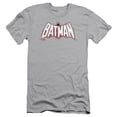 thumbnail image 2 of Batman Plaid Splat Logo S/S Adult 30/1 T-Shirt Silver, 2 of 2