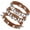 Brown, variant on Rock Punk Spiked Faux Leather Bracelet Set, Goth Studded Cuff Wristband Adjustable Bracelets for Halloween Party Favors Grunge Accessories Brown -