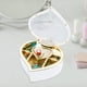 thumbnail image 5 of Caja de joyería musical de bailarina, caja de almacenamiento de joyería en forma de corazón giratoria para niña de baile, caja de música de regalo (blanco), 5 of 5