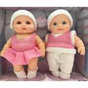 GN Universe Twins Cute Baby Dolls Boy and Girl Set Outfit and Sounds