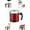 Red, variant on Stainless Steel Oil Filter Pot, Bacon Grease Container with 304 Fine Mesh Strainer for Kitchen, Home & Restaurant Cooking,sliver