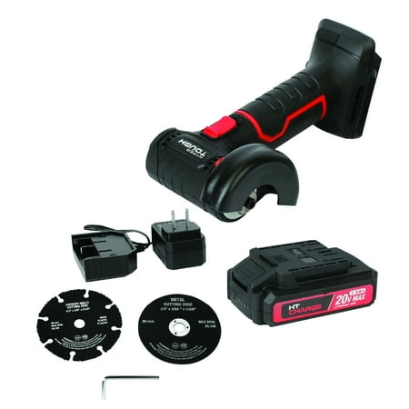 hyper tough 20v max brushless cordless cut-off tool with 1.5ah lithium-ion battery and charger