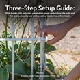 thumbnail image 3 of Sunnydaze Roman 18" x 22" White Iron Decorative Garden Fence Panels (20 Count), 3 of 17