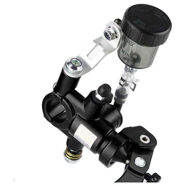 Cilindro Maestro De Palanca De Embrague Hidráulico De Motocicleta Derecha Universal, Bomba De Freno De Empuje Recto De 17,5 Mm Y 0,7 Pulgadas Negro Para Todos Los Scooters Con