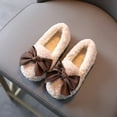 thumbnail image 4 of Herrnalise Toddler Infant Kids Baby Girls Warm Butterfly Knot Slip On Flat Loafers Shoes Toddler Shoes for Girls, 4 of 8