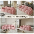thumbnail image 6 of Sdorens Cloud Sofa Oversized Curved Couch,Lazy Sofa Round Floor Sofas,Cloud Memory Foam Couches for Living Room,Apartment,Small Spaces(No Assembly,Pink), 6 of 14