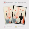thumbnail image 2 of Shadow Vase Symmetry Coral Pink Stone Blue Pastel Colour Oil Painting Large Wall Art Poster Print Thick Paper 18X24 Inch, 2 of 5