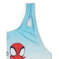 thumbnail image 5 of Marvel Spidey and His Amazing Friends Spider-Man Miles Morales Ghost-Spider One Piece Bathing Suit UPF 50+ Toddler to Little Kid, 5 of 5