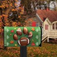 thumbnail image 6 of Fall Football Cat Dog Paw Mailbox Cover Magnetic Standard Size 21x18inch, Green Autumn Sport Game Decorative Post Letter Box Wrap Decor, Rugby Maple Leaves Garden Yard Outdoor Decoration, 6 of 6