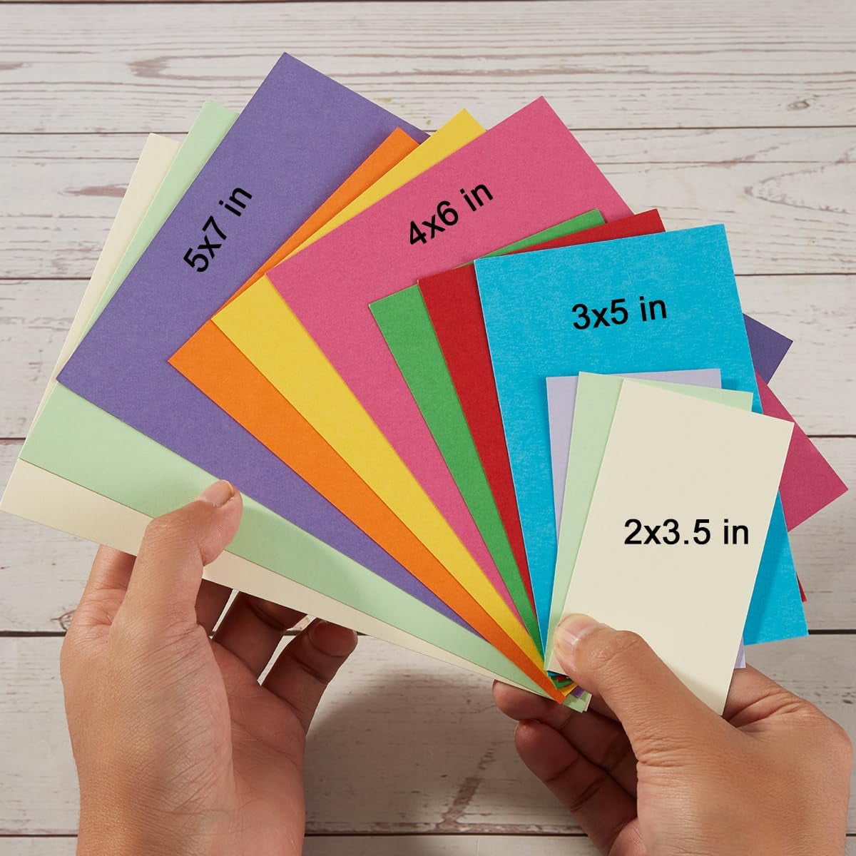 100 Pack Colorful Thick Paper Cardstock Blank Colored Cards Stock for Invitations, Greeting Cards Making, Postcards, Photos, 250GSM Thick Paper Colorful,5x7 Cardstock