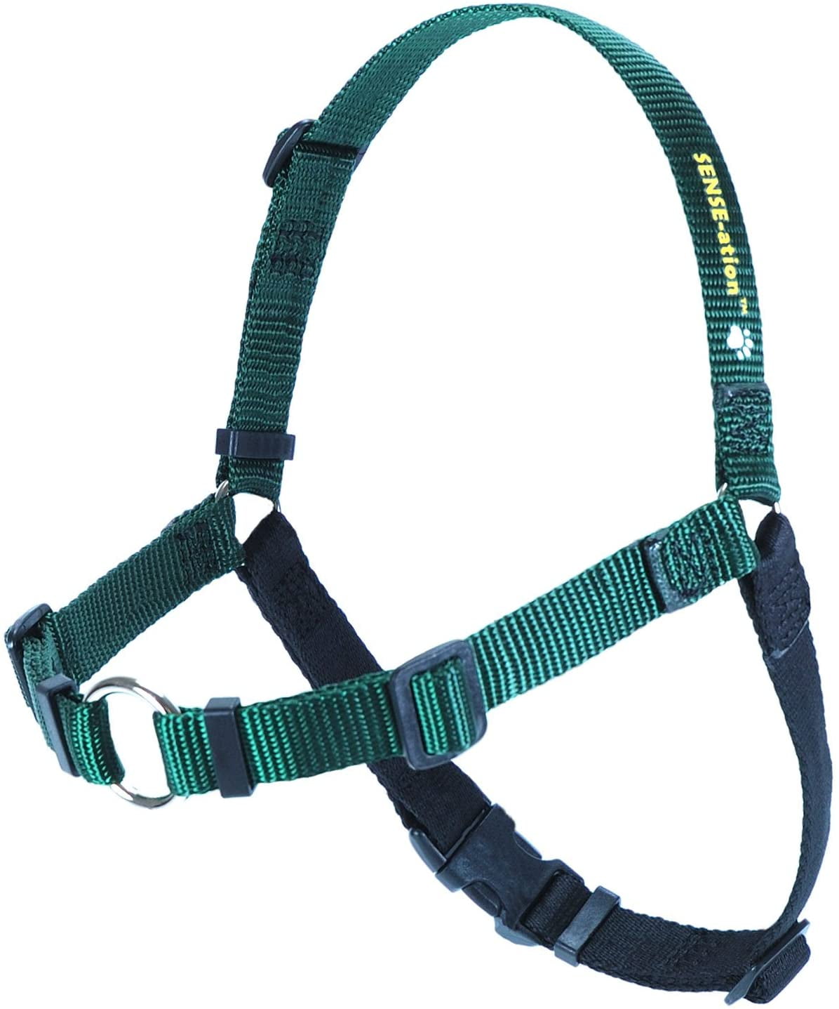 Senseation No Pull Dog Harness Medium Large 1" Green