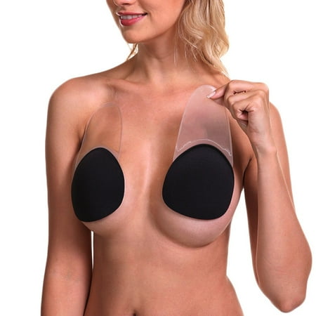 ClearanceWomen Sticky Bra Strapless Backless Bra Adhesive Bra Invisible Push up Bra